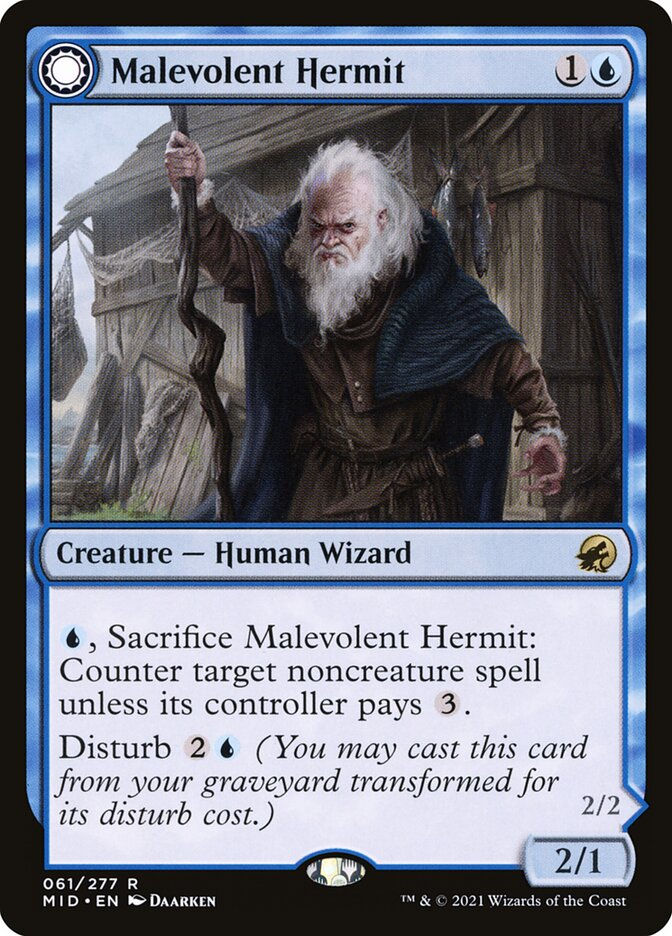 Malevolent Hermit // Benevolent Geist (MID) (61) — cara 1 de 2