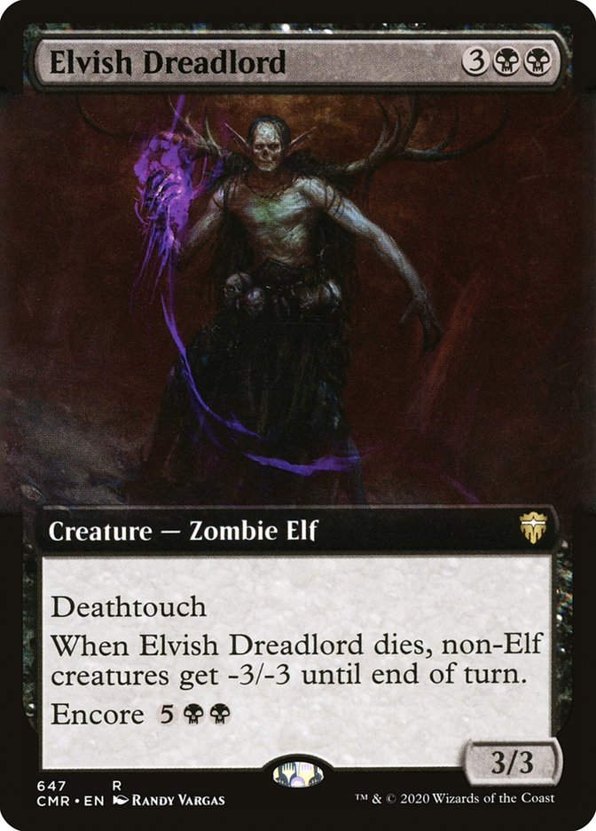 Elvish Dreadlord (CMR) (647) / Extended Art