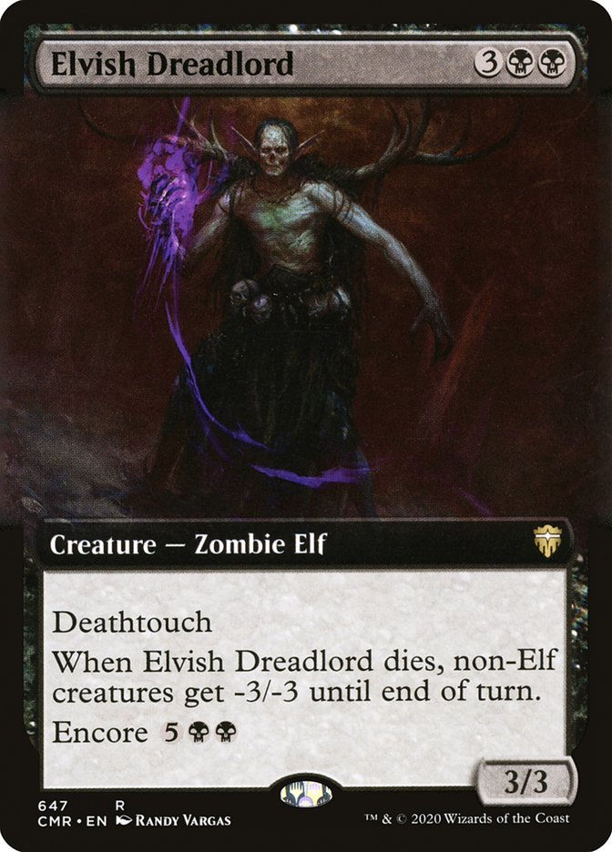 Elvish Dreadlord (CMR) (647) / Extended Art
