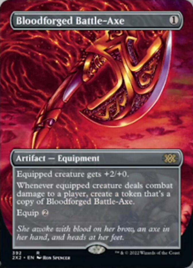Bloodforged Battle-Axe (2X2) / Borderless
