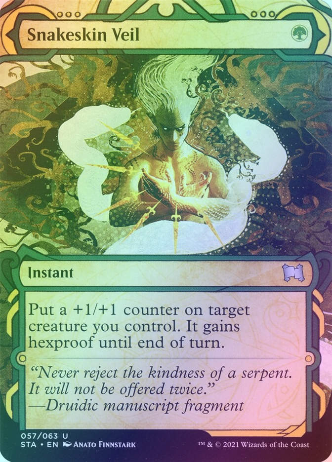 Snakeskin Veil (STA) (57) / Borderless / Showcase / Foil