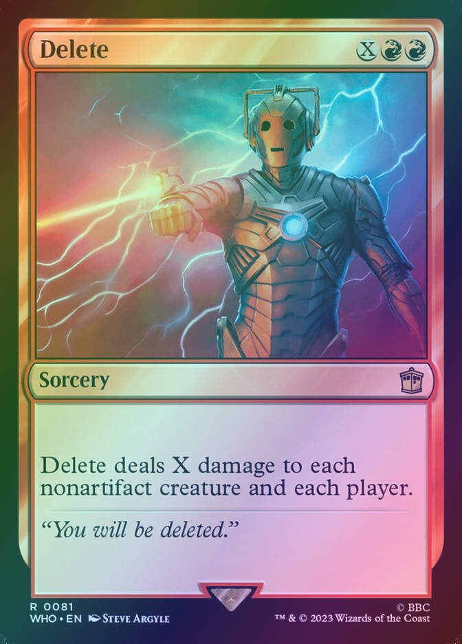 Delete (WHO) (81) / Foil