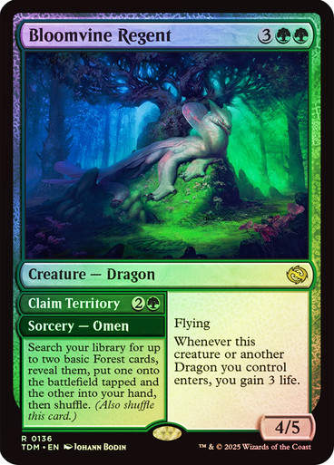 Bloomvine Regent // Claim Territory (TDM) (136) / Foil