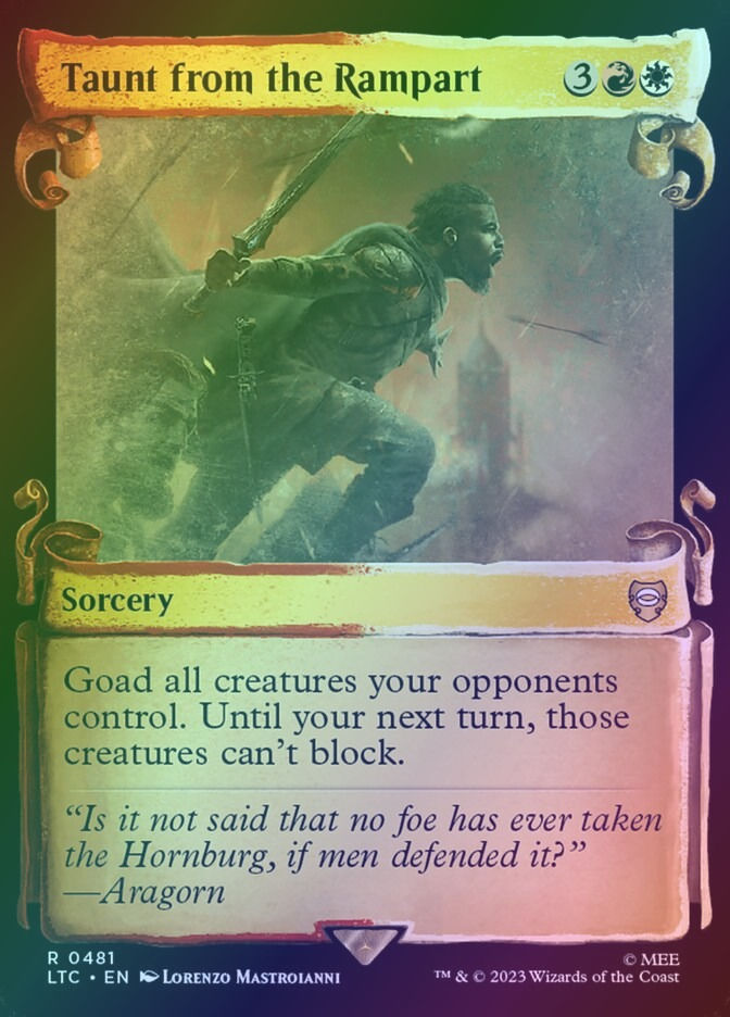 Taunt from the Rampart (LTC) (481) / Showcase / Foil