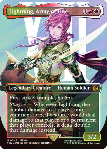 Lightning, Army of One (FIN) (545) / Borderless / Surge Foil