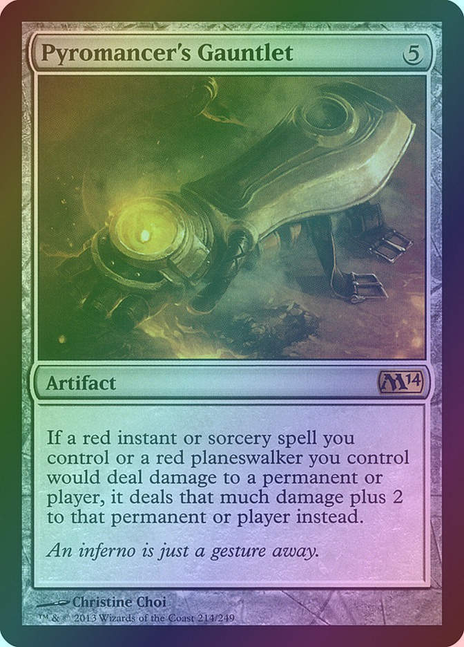 Pyromancer's Gauntlet (M14) (214) / Foil