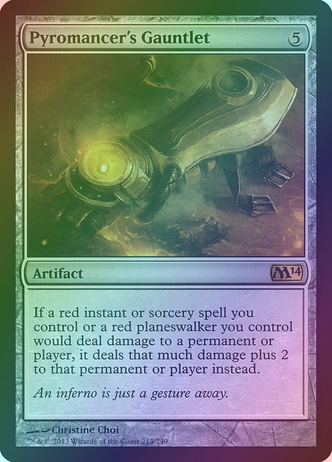 Pyromancer's Gauntlet (M14) (214) / Foil