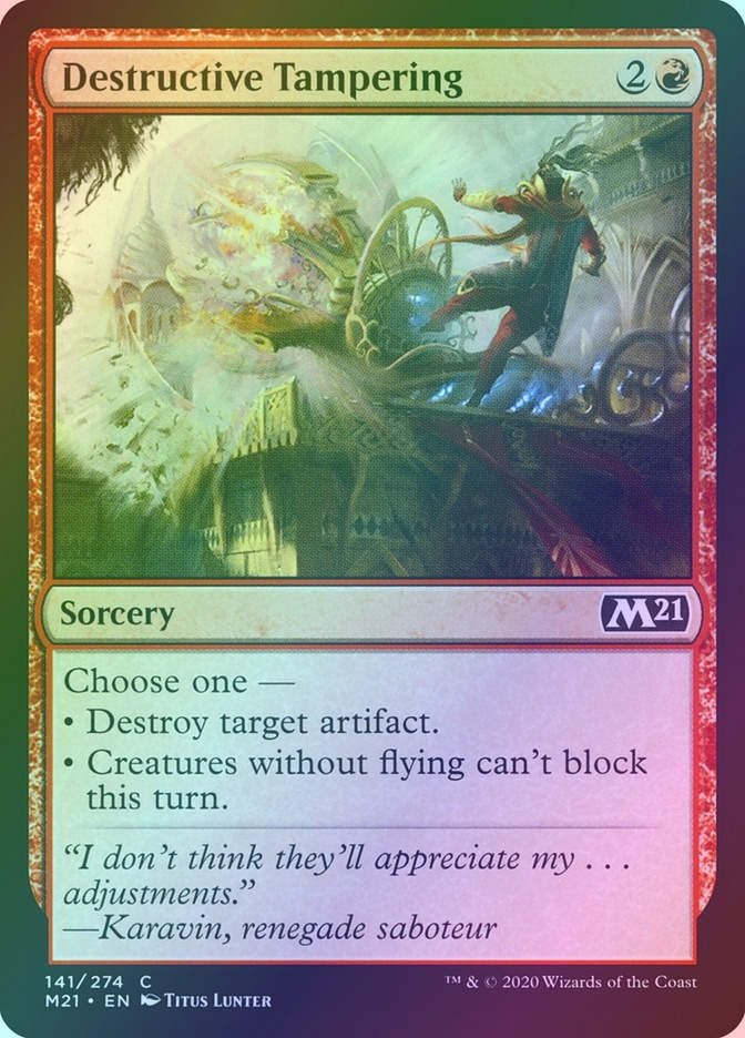 Destructive Tampering (M21) (141) / Foil