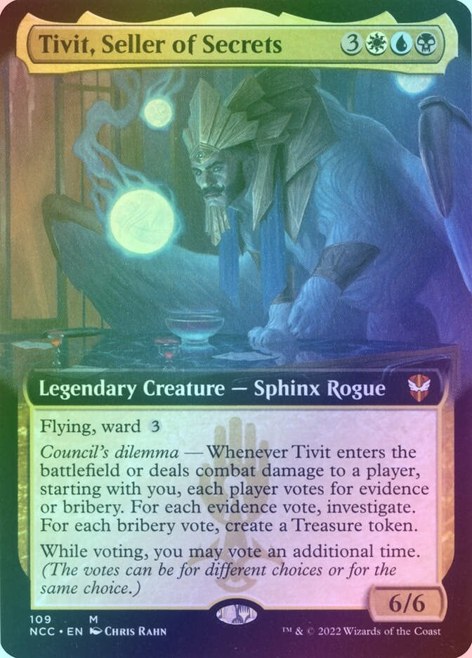 Tivit, Seller of Secrets (NCC) (109) / Extended Art / Foil