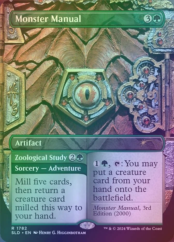 Monster Manual // Zoological Study (SLD) (1782) / Borderless / Foil