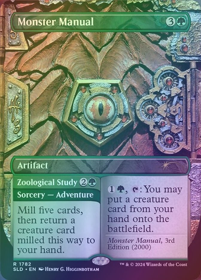 Monster Manual // Zoological Study (SLD) (1782) / Borderless / Foil