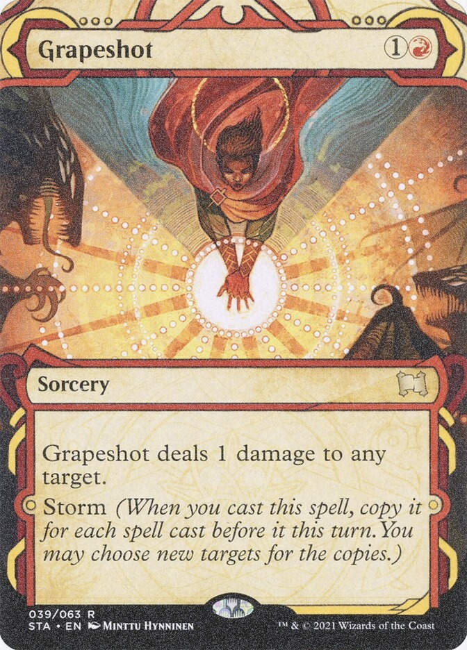 Grapeshot (STA) (39) / Borderless / Showcase / Foil Etched