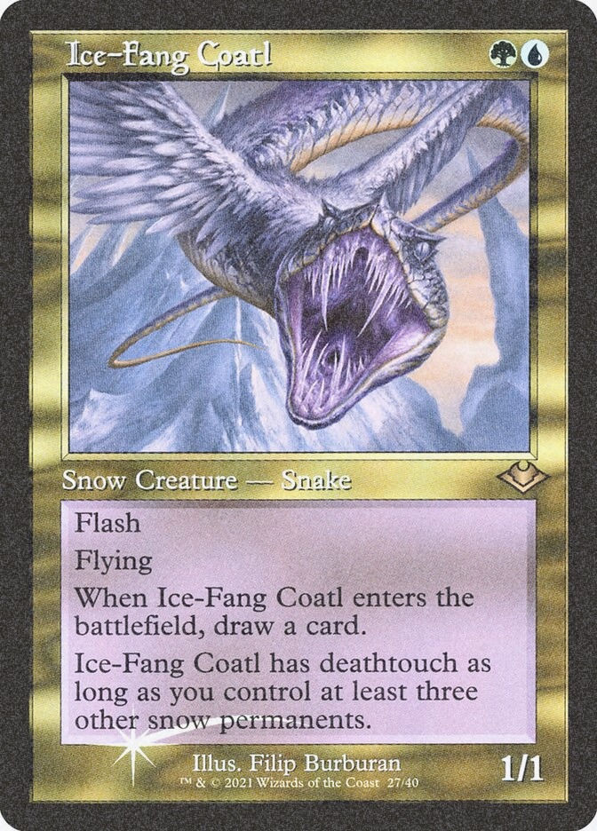 Ice-Fang Coatl (H1R) (27) / Foil Etched