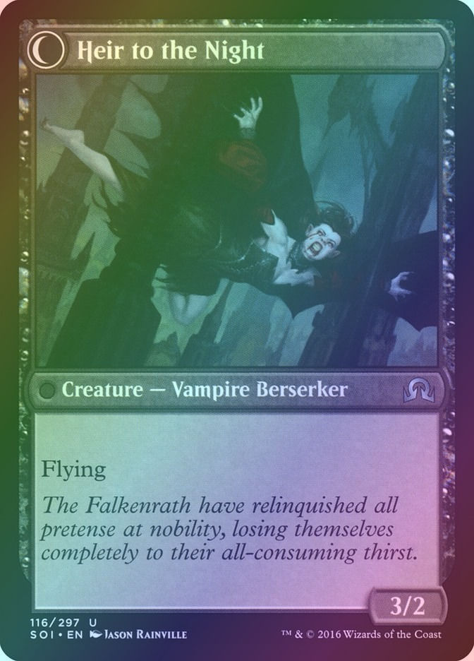 Heir of Falkenrath // Heir to the Night (SOI) (116) / Foil — cara 2 de 2