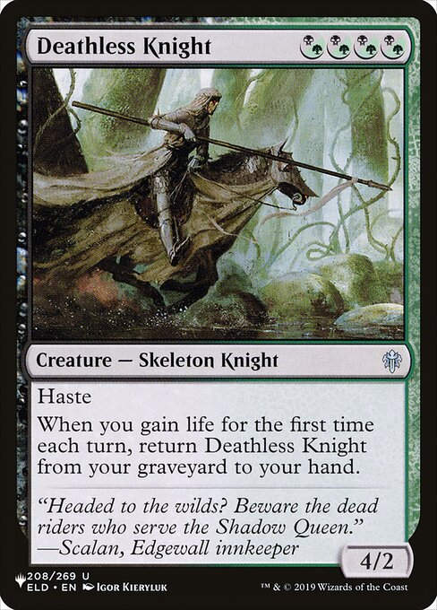 Deathless Knight (PLST) (ELD-208)