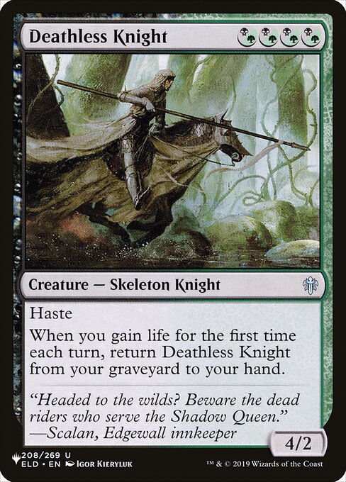 Deathless Knight (PLST) (ELD-208)