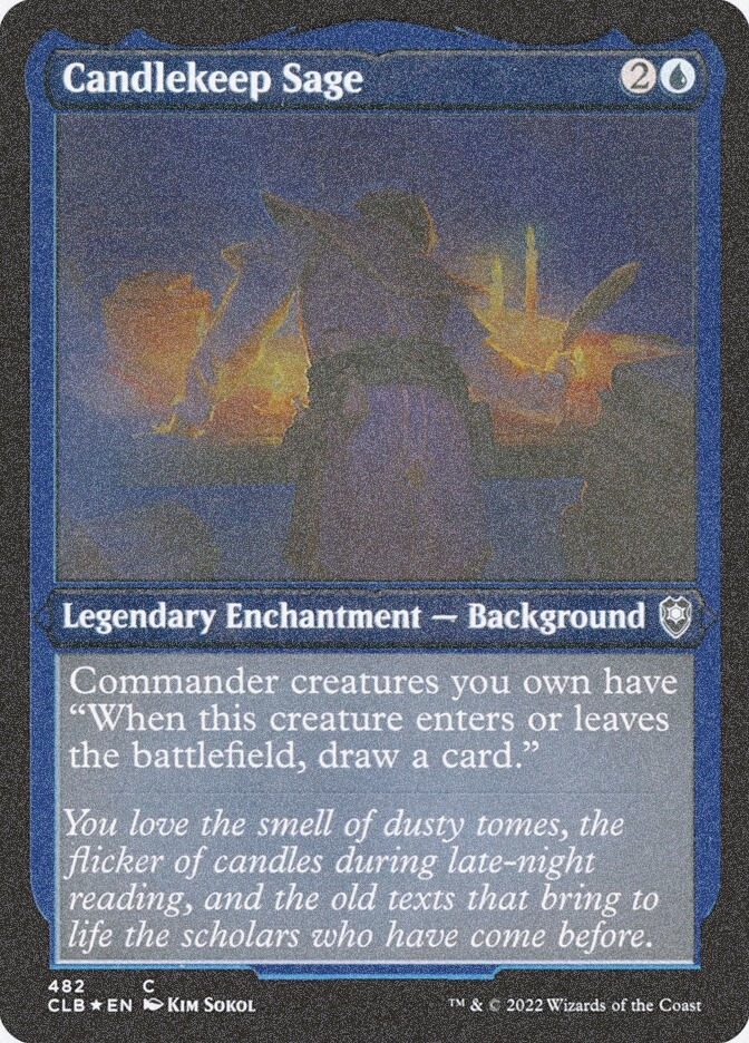 Candlekeep Sage (CLB) (482) / Foil Etched