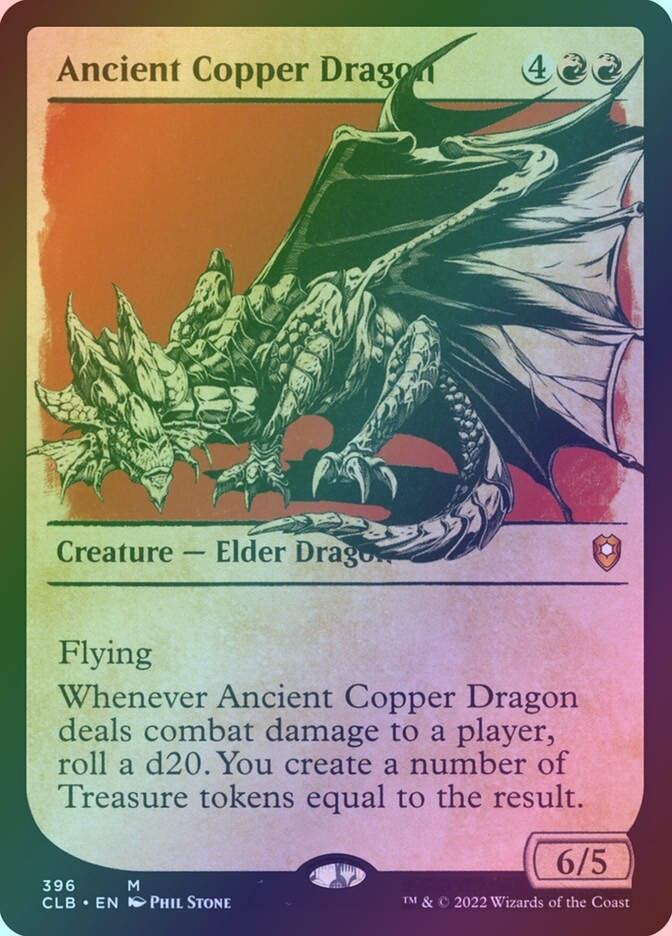 Ancient Copper Dragon (CLB) (396) / Showcase / Foil