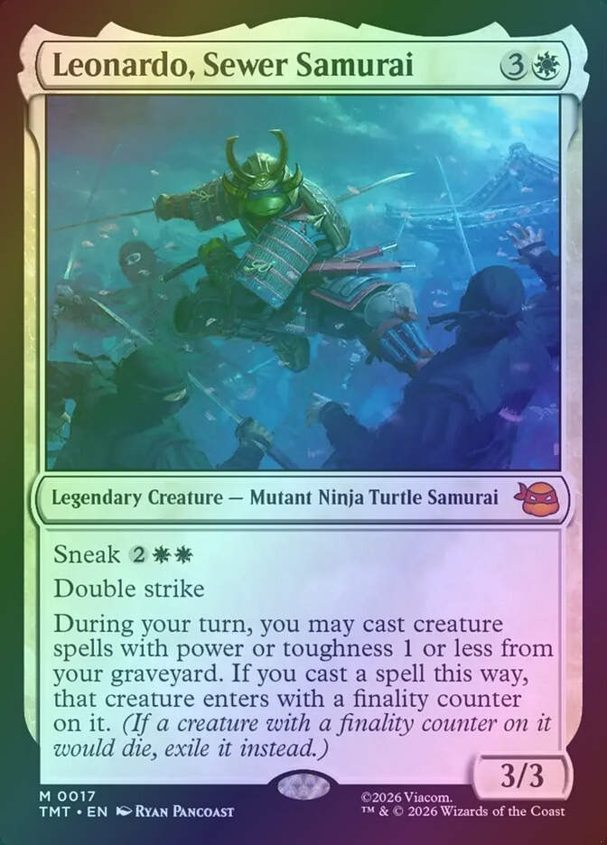 Leonardo, Sewer Samurai (TMT) (17) / Foil
