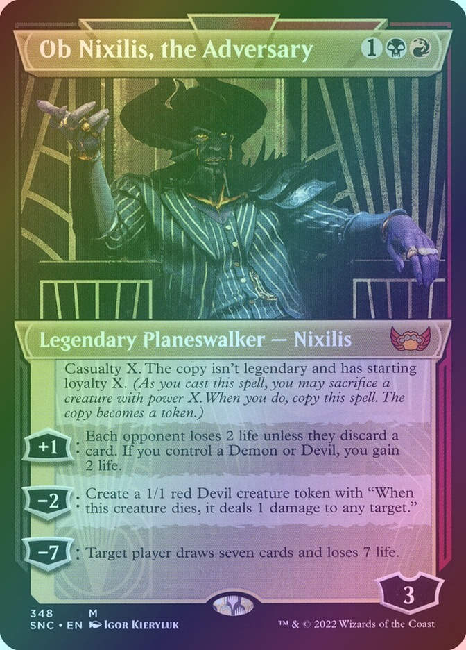 Ob Nixilis, the Adversary (SNC) (348) / Showcase / Foil