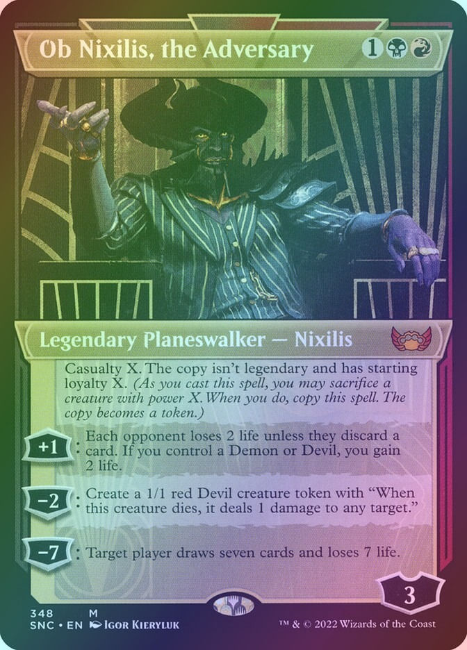 Ob Nixilis, the Adversary (SNC) (348) / Showcase / Foil