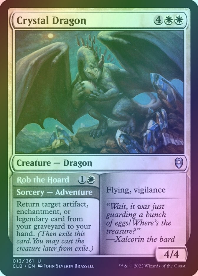 Crystal Dragon // Rob the Hoard (CLB) (13) / Foil