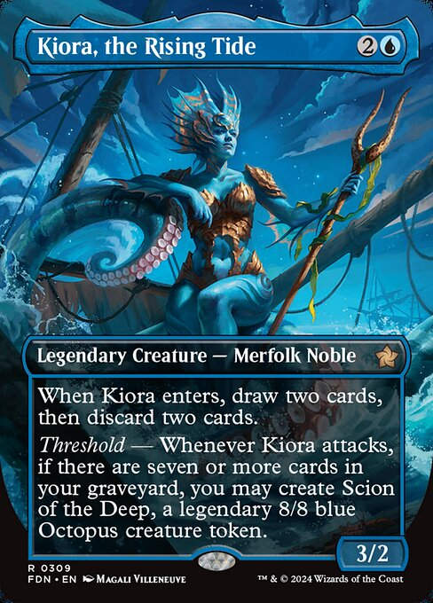Kiora, the Rising Tide (FDN) (309) / Borderless