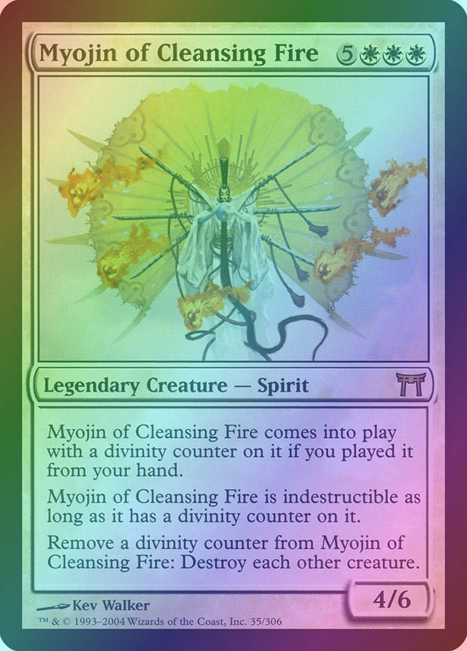Myojin of Cleansing Fire (CHK) (35) / Foil