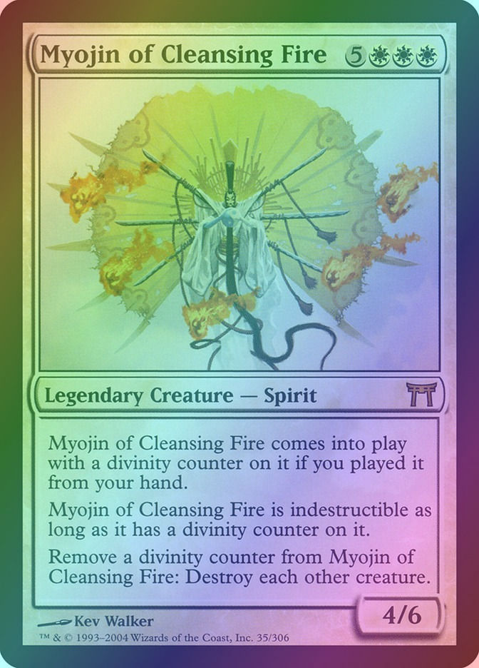 Myojin of Cleansing Fire (CHK) (35) / Foil