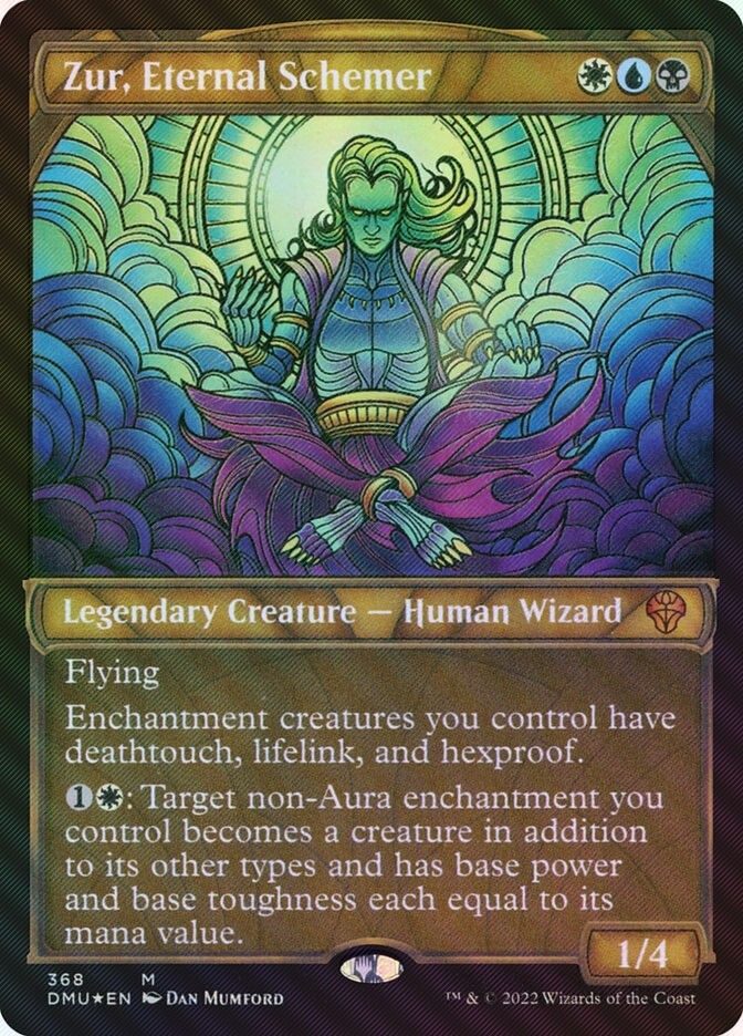 Zur, Eternal Schemer (DMU) (368) / Showcase / Textured Foil