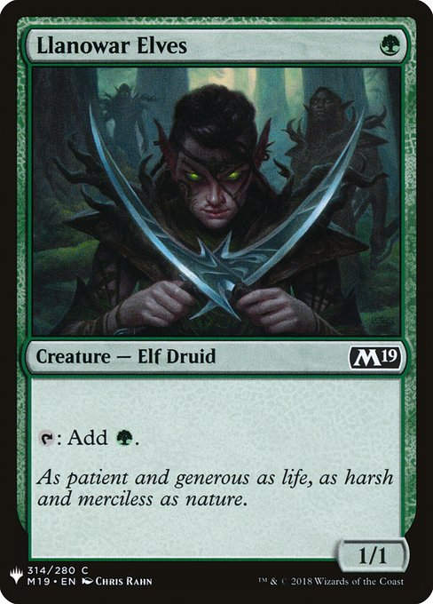 Llanowar Elves (PLST) (M19-314)