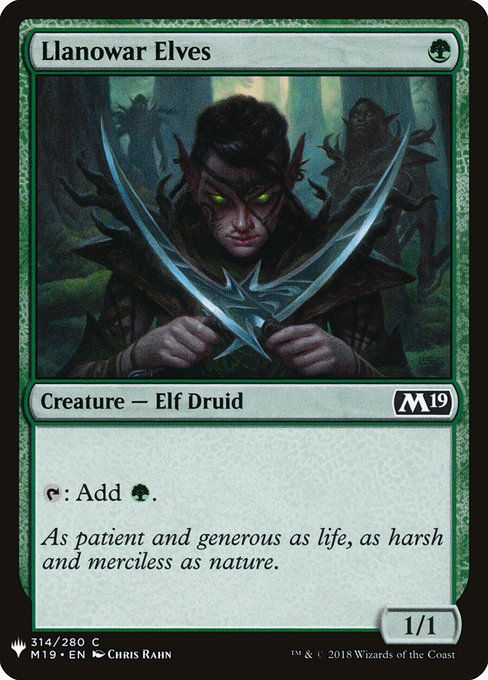 Llanowar Elves (PLST) (M19-314)