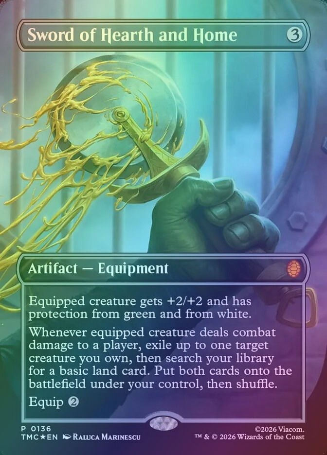 Sword of Hearth and Home (TMC) (136) / Borderless / Foil