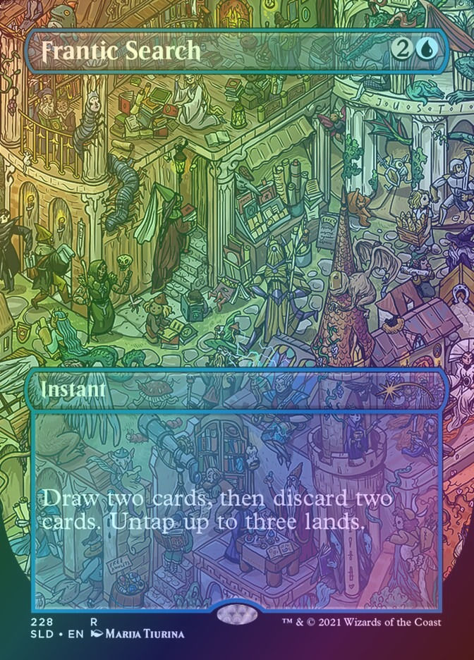 Frantic Search (SLD) (228) / Borderless / Foil