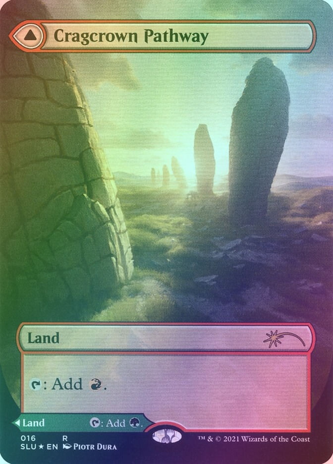 Cragcrown Pathway // Timbercrown Pathway (SLU) (16) / Borderless / Foil — cara 1 de 2