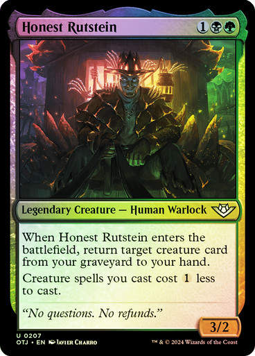 Honest Rutstein (otj) (207) / Foil