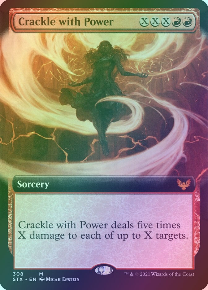 Crackle with Power (STX) (308) / Extended Art / Foil