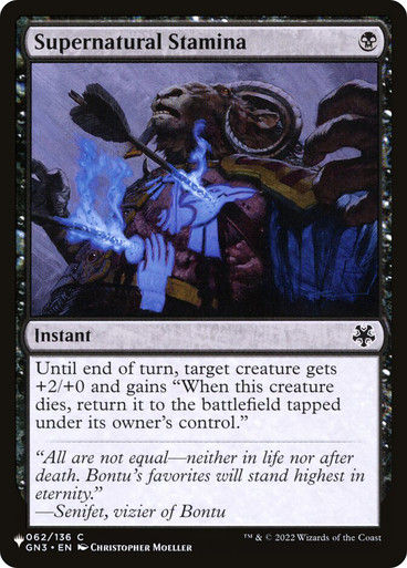 Supernatural Stamina (PLST) (GN3-62)