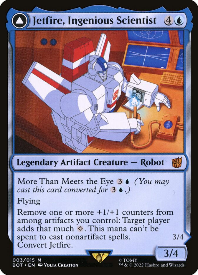 Jetfire, Ingenious Scientist // Jetfire, Air Guardian (BOT) (3) — cara 1 de 2
