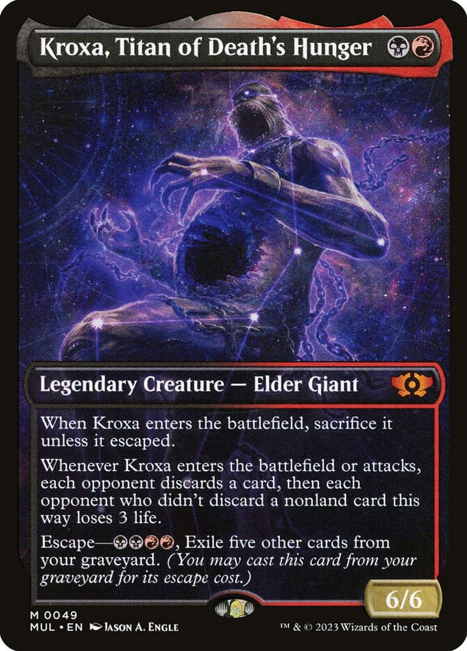Kroxa, Titan of Death's Hunger (MUL) (49) / Showcase