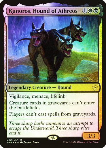 Kunoros, Hound of Athreos (THB) (222) / Foil