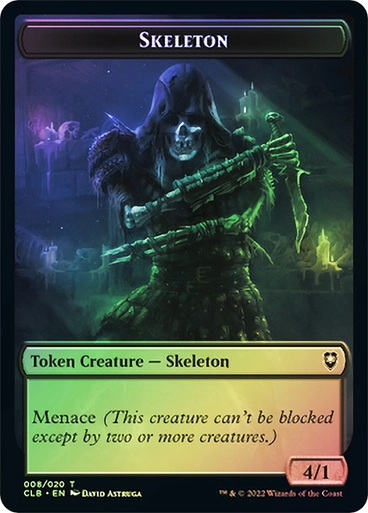 Skeleton // Treasure (Token CLB) / Foil