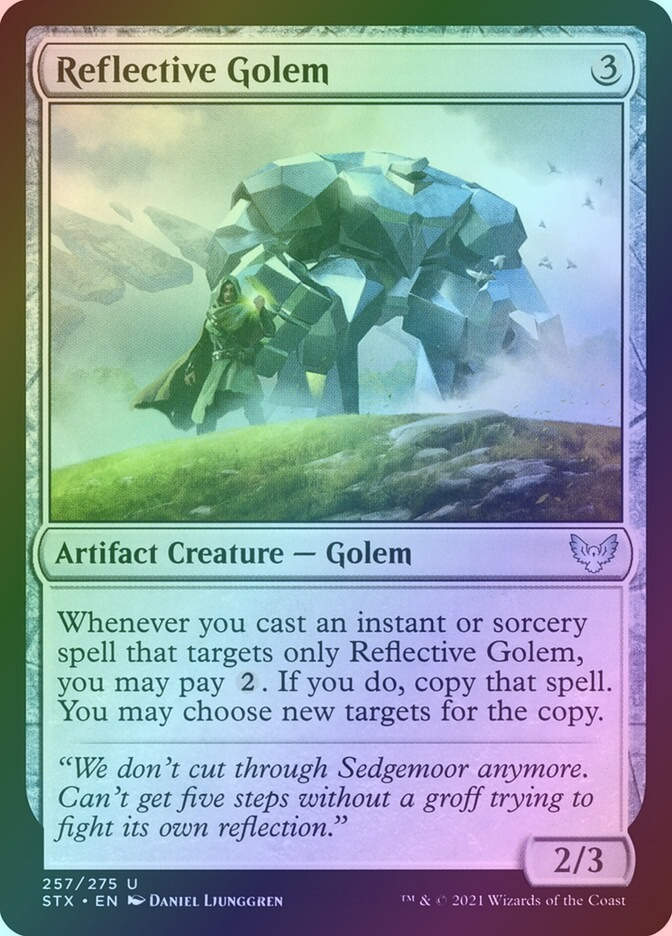 Reflective Golem (STX) (257) / Foil