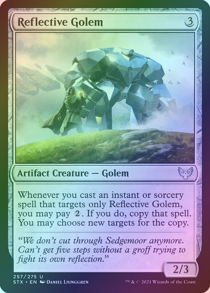 Reflective Golem (STX) (257) / Foil
