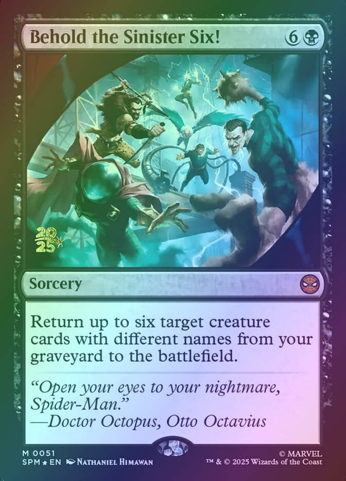 Behold the Sinister Six! (PSPM) (51s) / Foil