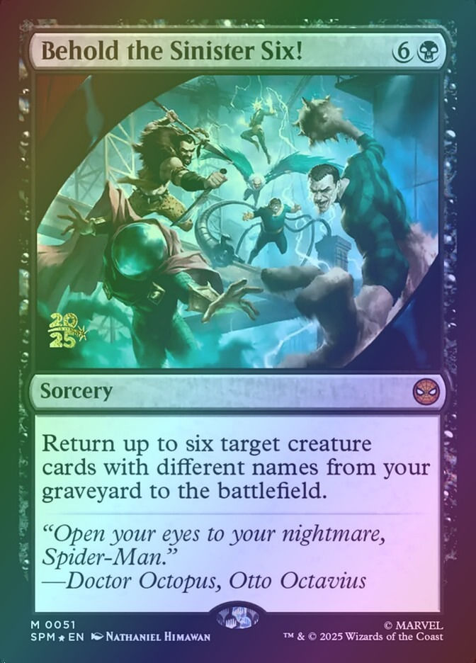 Behold the Sinister Six! (PSPM) (51s) / Foil