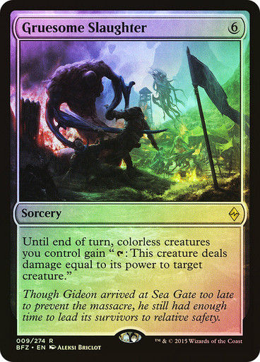 Gruesome Slaughter (BFZ) (9) / Foil