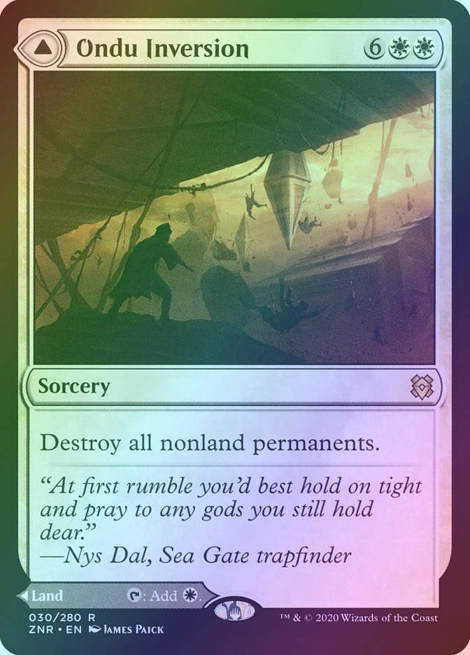 Ondu Inversion // Ondu Skyruins (ZNR) (30) / Foil