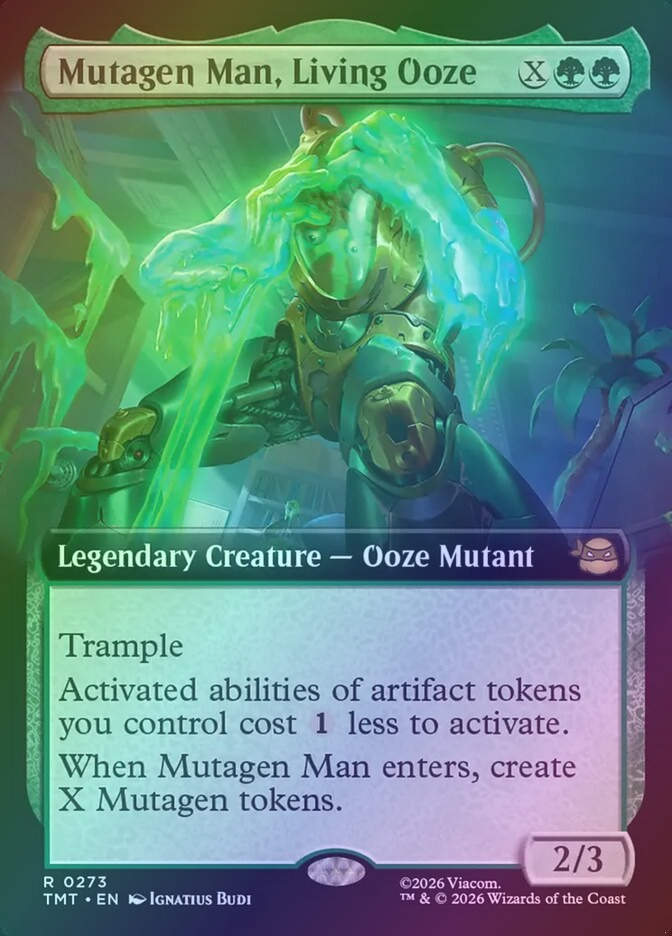 Mutagen Man, Living Ooze (TMT) (273) / Extended Art / Foil