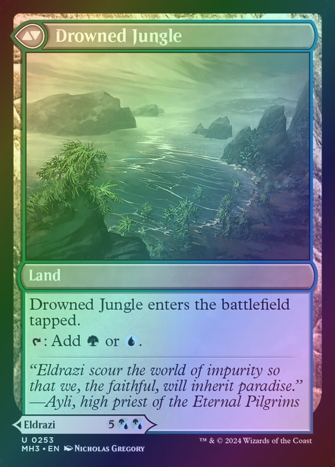 Drowner of Truth // Drowned Jungle (MH3) (253) / Foil — cara 2 de 2